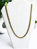 Cuban Link 18K Gold Plated Stainless Steel Necklace - 23” -Unisex