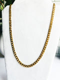 Cuban Link 18K Gold Plated Stainless Steel Necklace - 23” -Unisex