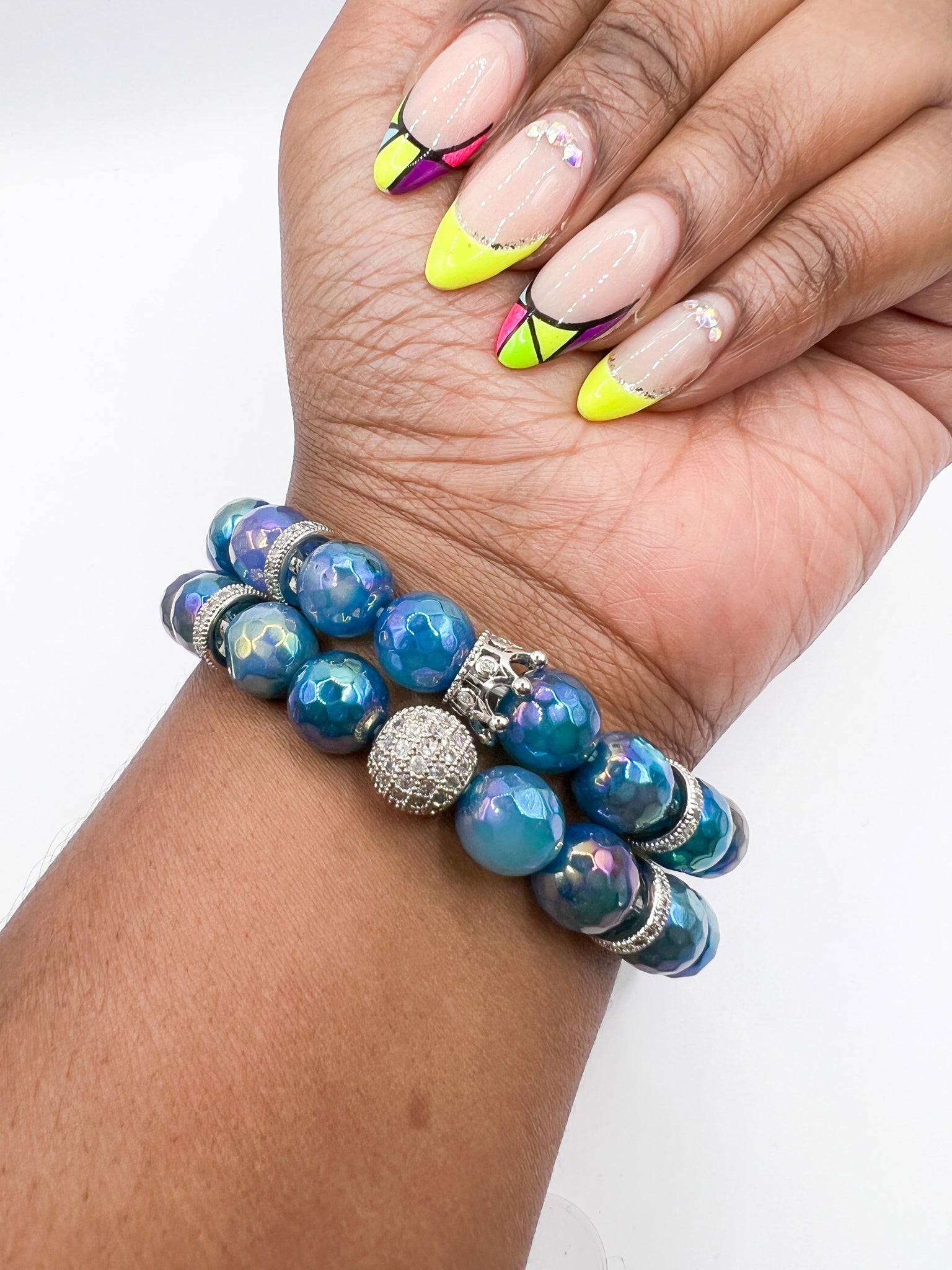 Candy Bracelet Blue Mixed Stones