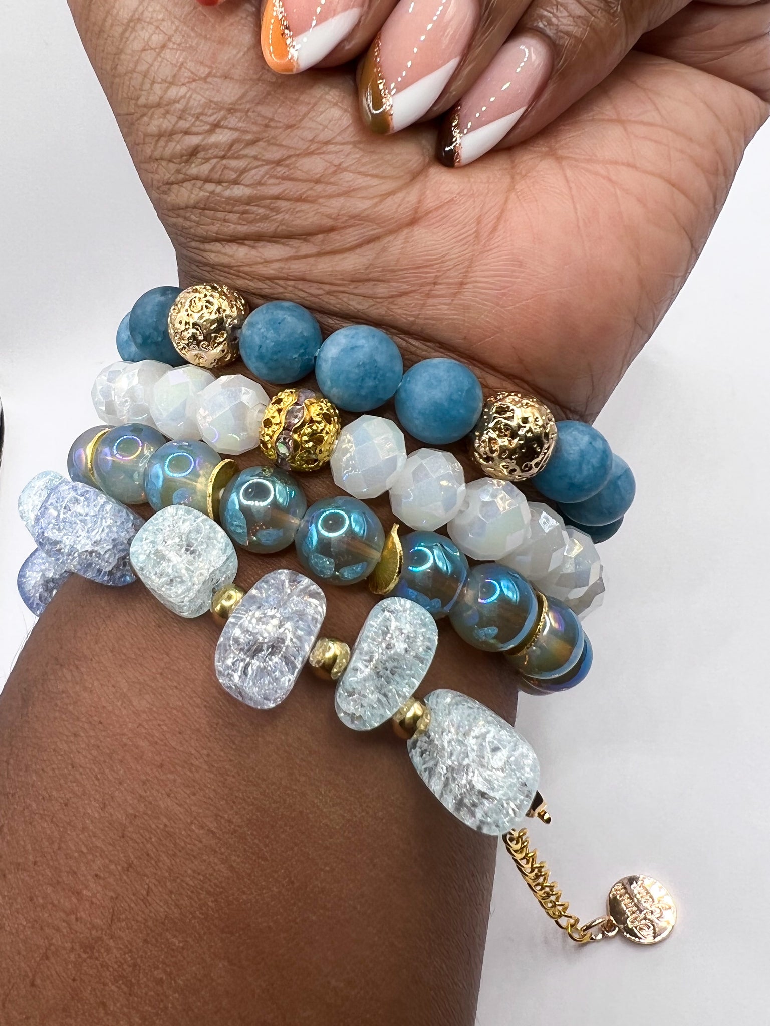 Gold Beaded Bracelet Stack – Truly Yours